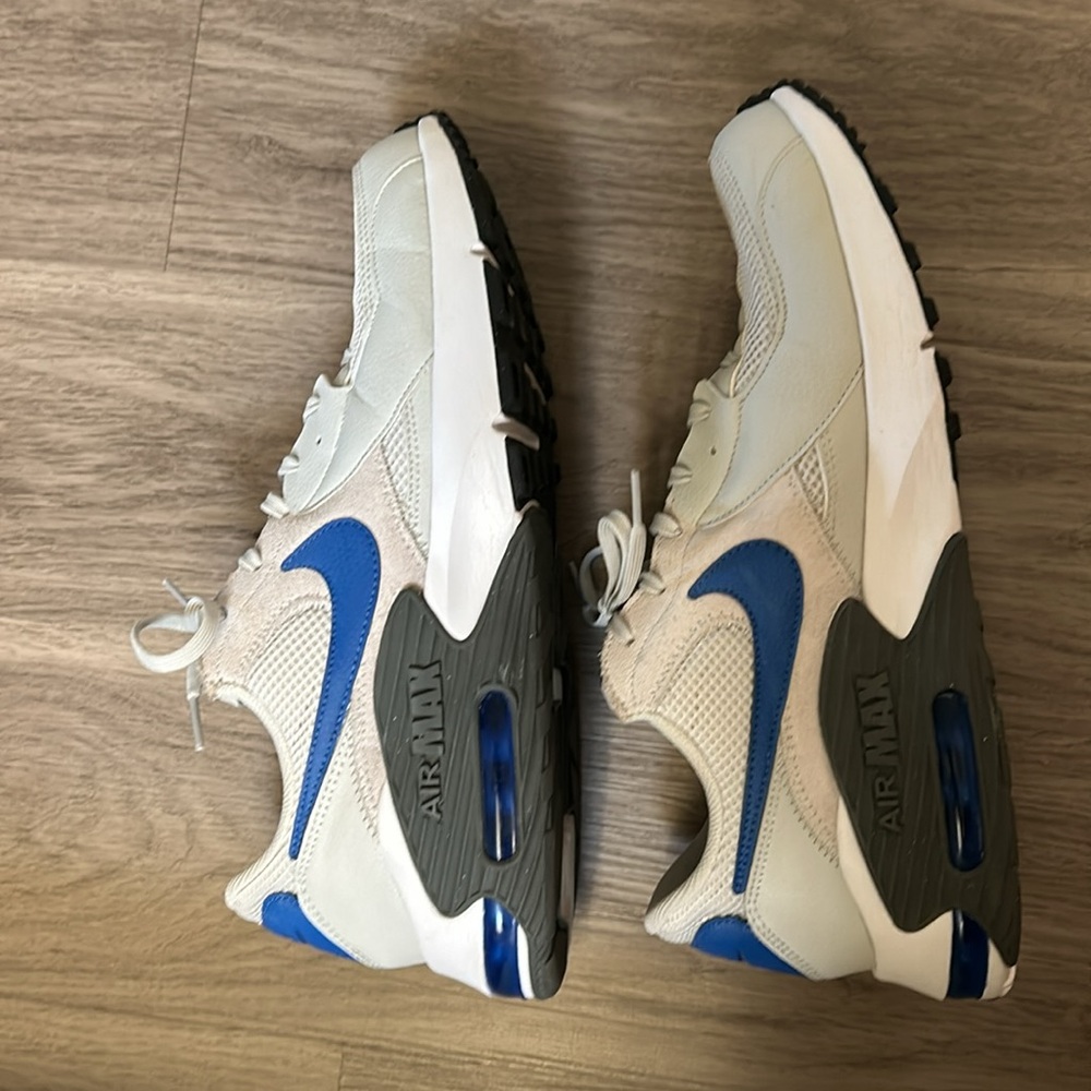 Nike Mens Air Max ExCee Running Shoes Size 12 White/Blue/Gray CD4165-112